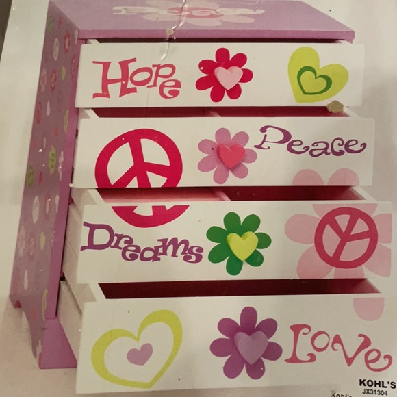 NIB Adorable 4drawer contemporary jewelry chest. - Picture 9 of 15